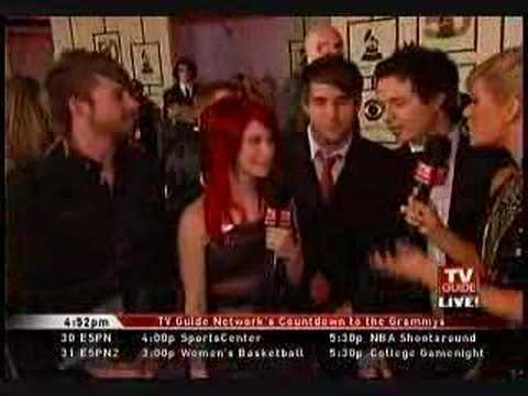 YouTube - Paramore: TVG Interview (grammies)