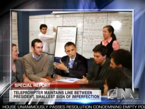 Obama's Home Teleprompter Malfunctions During Family Dinner