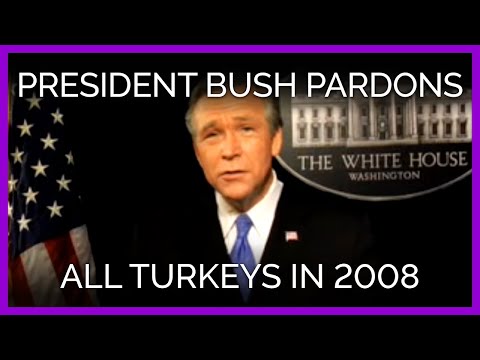 YouTube - President Bush Pardons All Turkeys in 2008